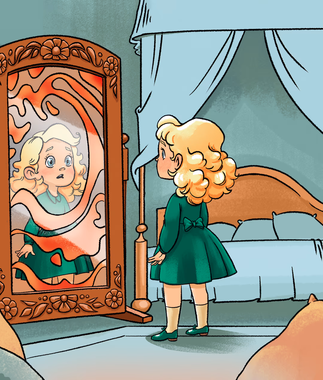 Illustration - mother listening to her child