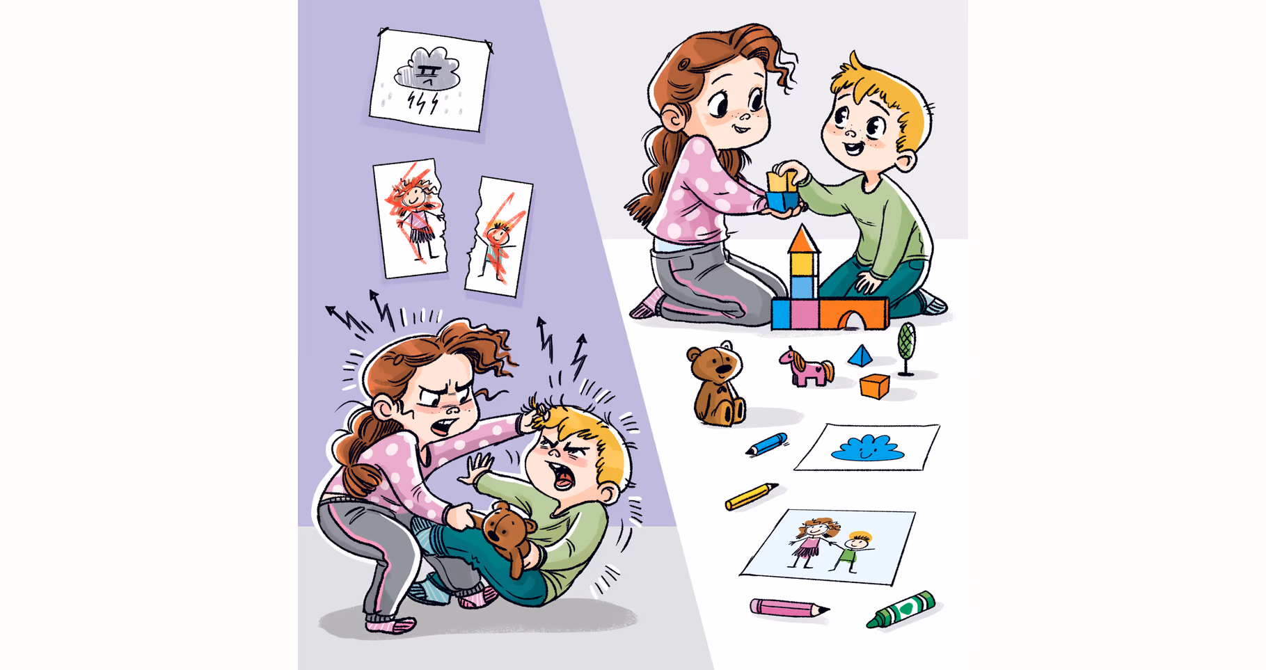 Open Tales illustration - family listening to an audio tale together