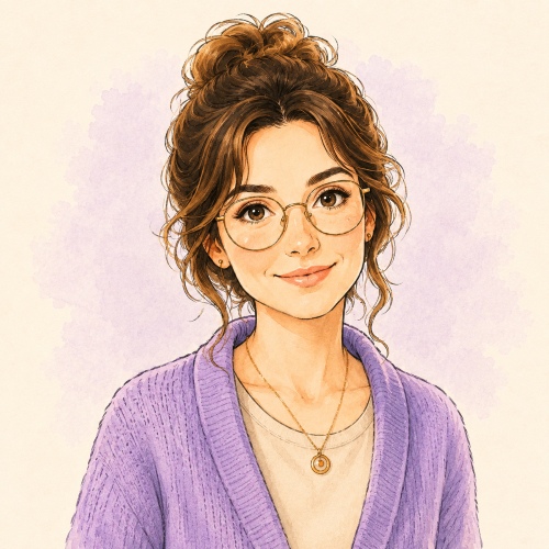 Watercolor portrait of Dorota AI, the AI storyteller